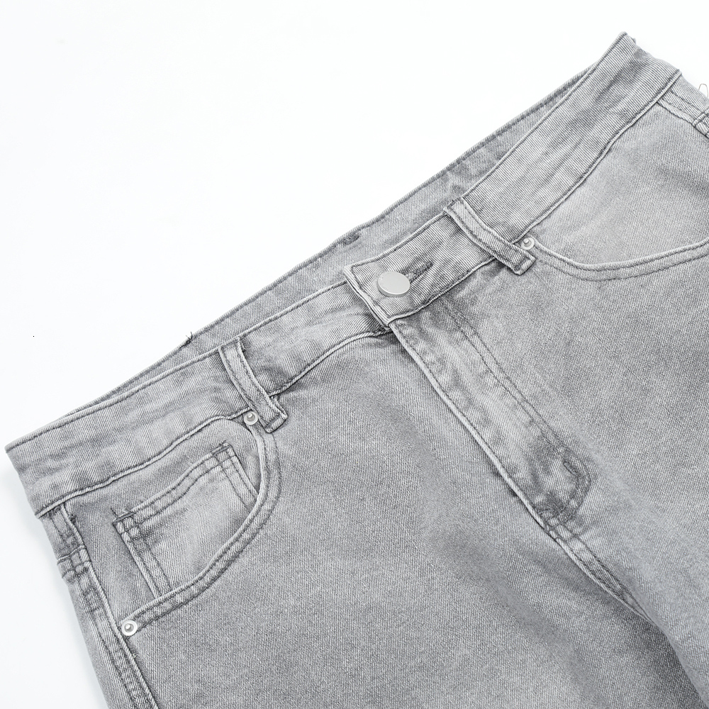 Men's Jeans Skinny Jeans Men Gray Summer High Street Pantalones Hombre Simple Slim Trousers Streetwear Vintage Fit Autumn Y2k Denim Pants 230809