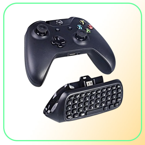 24G Mini Bluetoothe Wireless Chatpad Test Message Qwerty Keyboard for Xbox ONE Slim Controller Keyboards USB Receiver