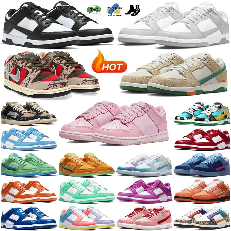 Panda Running Shoes Designer Low Casual Shoes Mens Trainers chunky Space Phantom Triple Pink Orange Lobster Rose Whisper Grey Fog Women Sports Sneakers