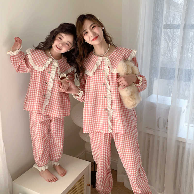 Family Matching Outfits Mommy And Me Clothes Outfits Tops Pants Family Matching Pajamas For Women Sets Mother And Daughter Nightwear Girls Sleepwear R