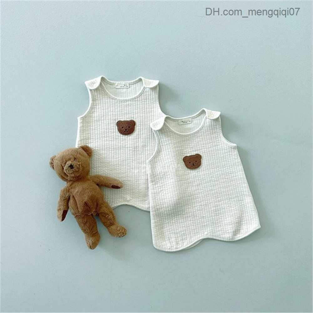 Pajamas Korean Baby Sleeping Bag Bear Baby Sleeping Bag Newborn Bodysuit Infant Clothing Newborn Z230810