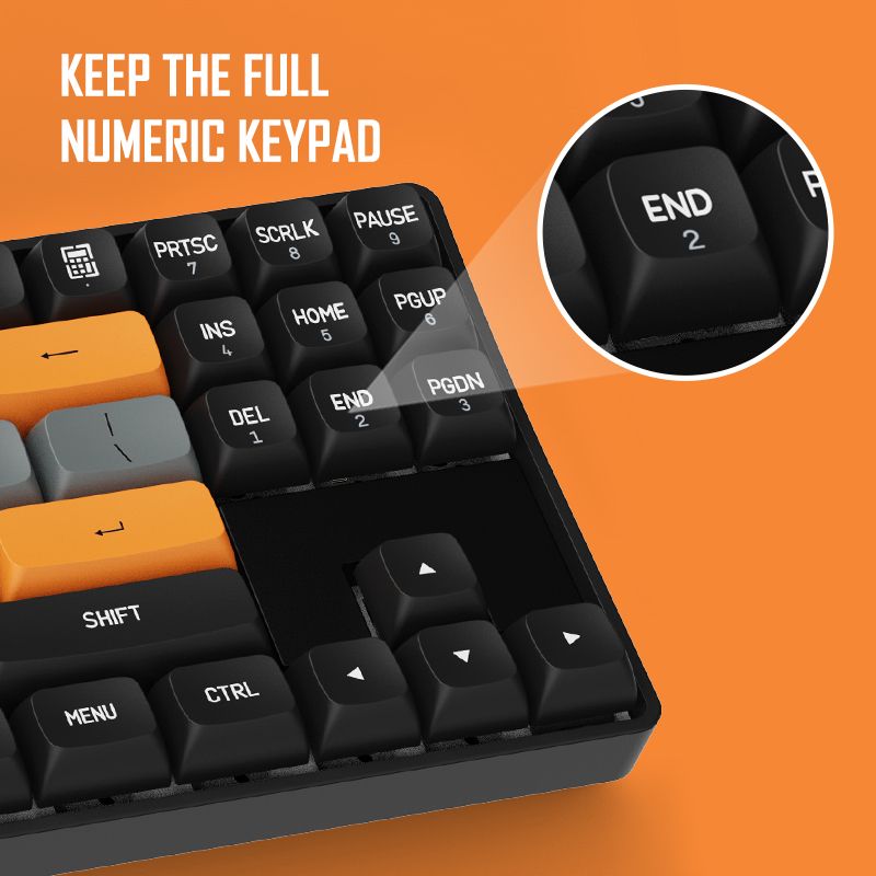 darkflash gd89 mechanical keyboard 89 keys usb type c wired and 2.4 wireless red switch keboards for pc computer and laptop