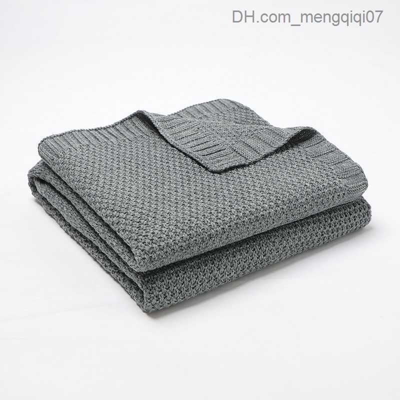 Sleeping Bags Baby blanket knitted newborn Swaddle packaging blanket super soft baby crib blanket crib blanket Z230810