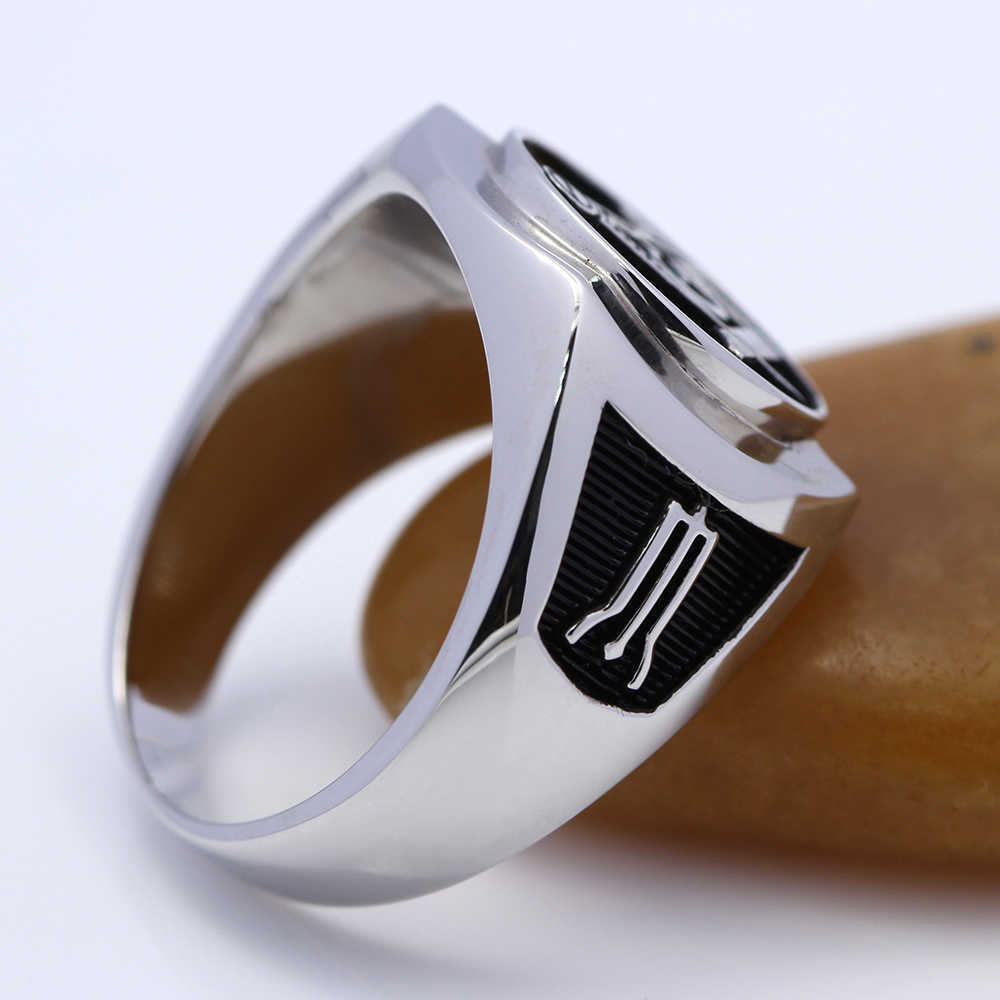 Band Rings Master Mason Symbol G Templar Freemasonry Sterling Silver Ring