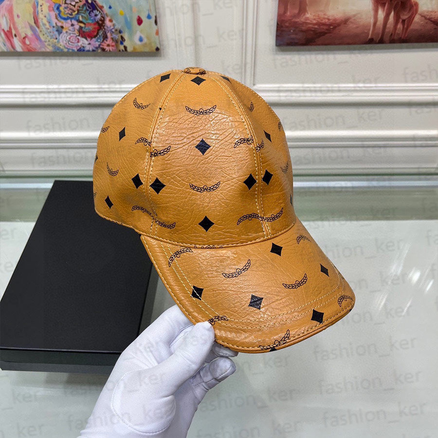 2025 Fashion Classic Leather Hats Brand Designer Caps All Season Hat For Woman Man 4 Colors Cap G2308109BF