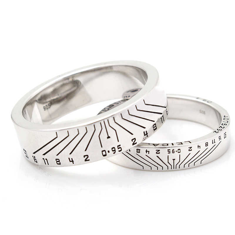 Band Rings Custom Design Camera Lens Photographer Shutterbug E60 Sterling Silver Ring