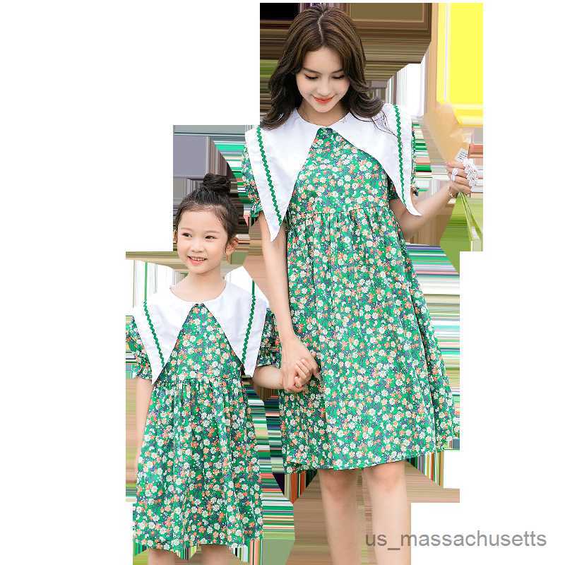 Family Matching Outfits Matching Family Outfits Summer Mum and Daughter Floral Chiffon Dress Mother Daughter Matching Clothes Family Look Mommy and Me
