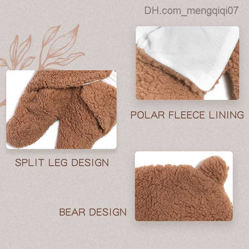 Pajamas Baby Sleeping Bag Rocker Arm Wool Newborn Sleeping Bag Cotton Soft Baby Packaging Blanket Unisex Solid Color Winter Warm Sleepwear Z230810