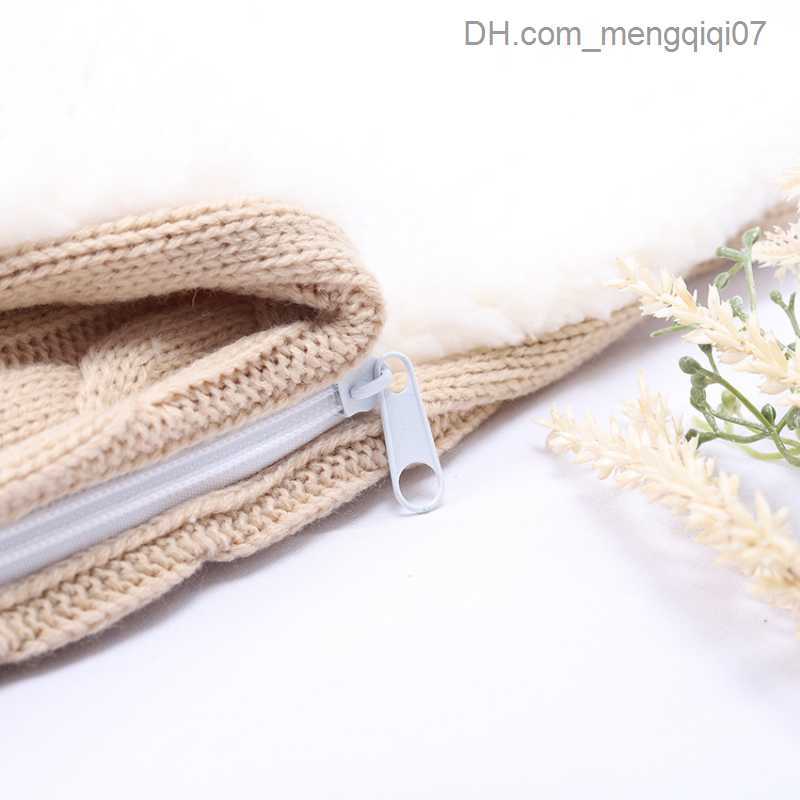 Pajamas Baby winter stroller packaging blanket thick knit crochet baby sleeping bag baby sleeping bag Z230811