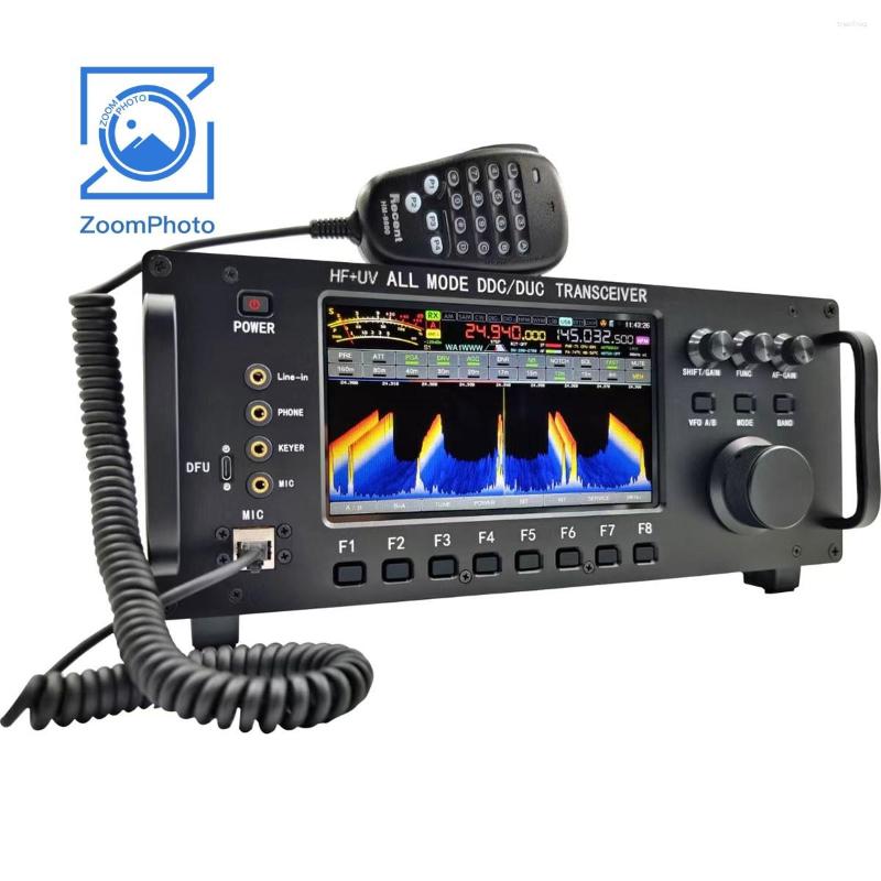 Walkie Talkie HamGeek RS-998 100W HF UV All Mode DDC/DUC Transceiver Mobile Radio SDR 7" Touch Screen