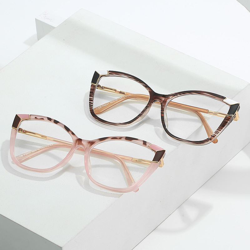 Reading Glasses Cat Eye Reading Glasses Women Fashion Prescription Eyewear Color Stripe Glasses Frame Blue Light Eyeglasses 2 4 230809