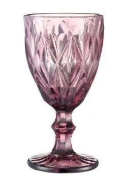 Vintage Wine tail Glass Cups Golden Edge Multi Colored Glassware Wedding Party Green Blue Purple Pink Goblets 10oz FY5509