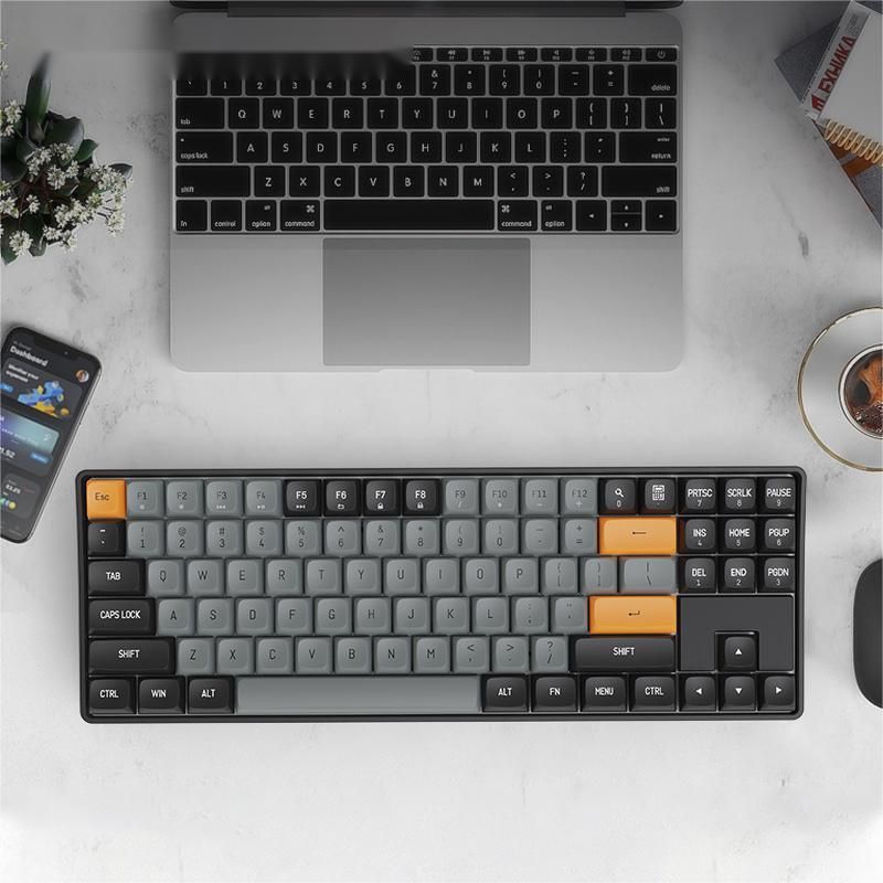 darkflash gd89 mechanical keyboard 89 keys usb type c wired and 2.4 wireless red switch keboards for pc computer and laptop