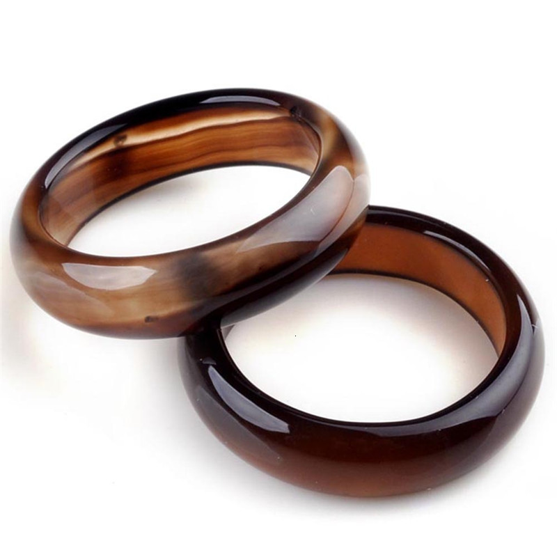 Solitaire Ring Wholesale 50pcs Natural Stone Agates Rings High Quality Texture Gem Finger Individuality Unisex Ring Jewelry 230810