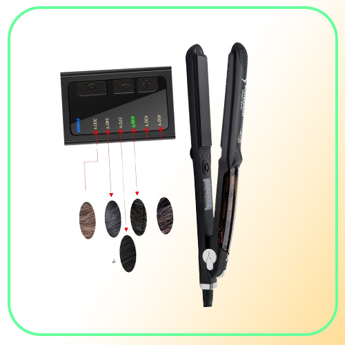 Steam Hair Straightener Flat Iron Professional Ceramic Tourmaline 2in1 Straightening Iron Adjustable 300450F Salon Heat 1102