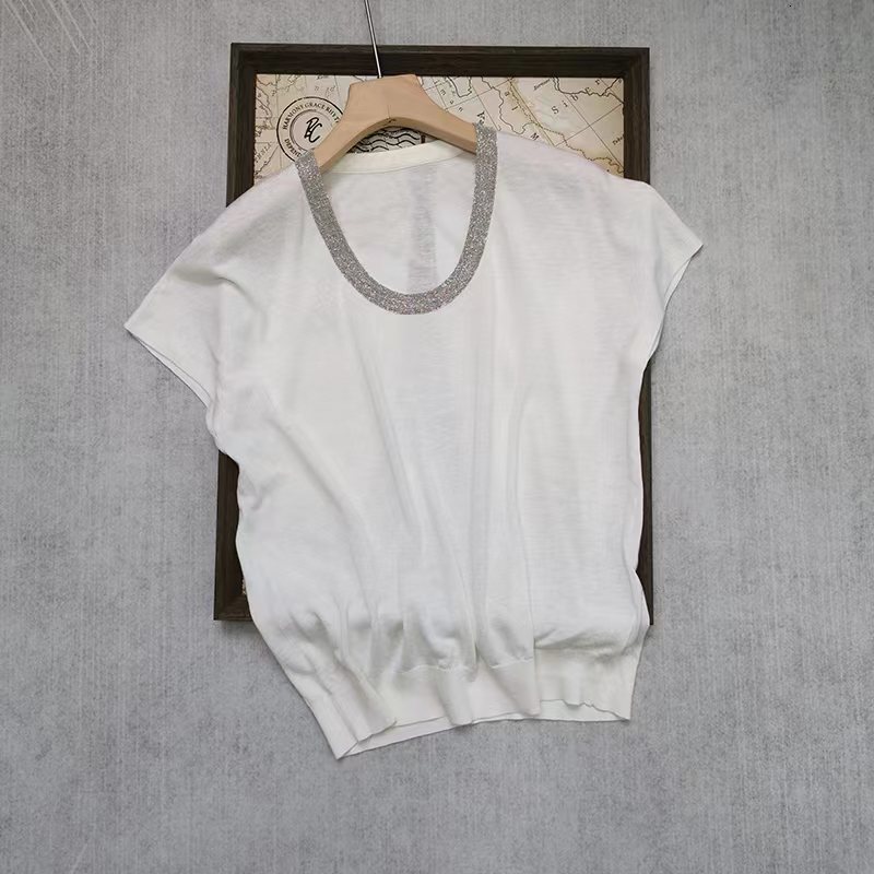 Women's Knits Tees Naizaiga 40 linen 30 silk lcyocell Oneck loose fitting red white gray apricot Women pullovers sweater Tshirt QWX285 230809