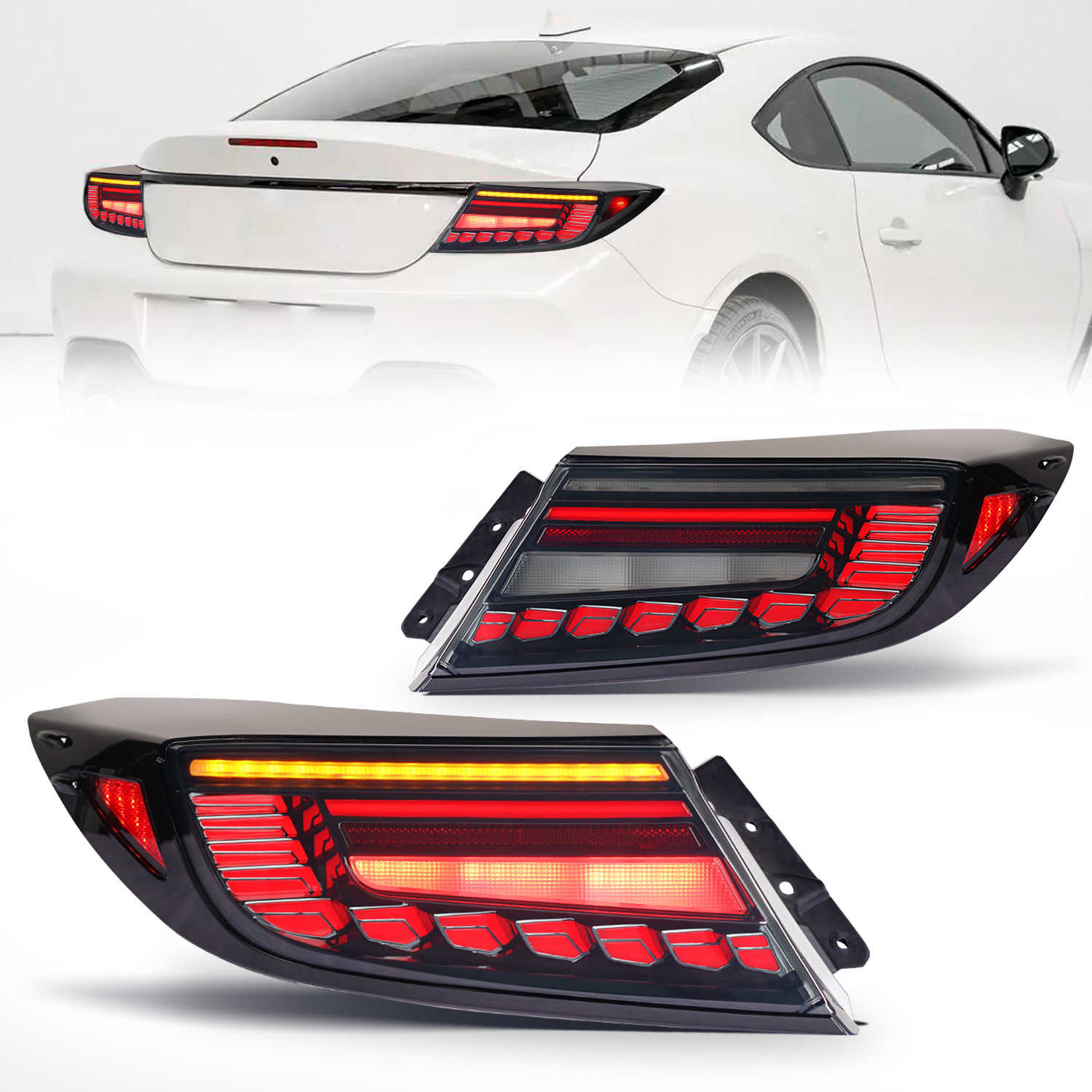 LED Taillight Upgrade For 20 21-2023 Subaru BRZ/Toyota GR86 Auto Tail Lights Assembly Turn Signal Brake Rear Lamp