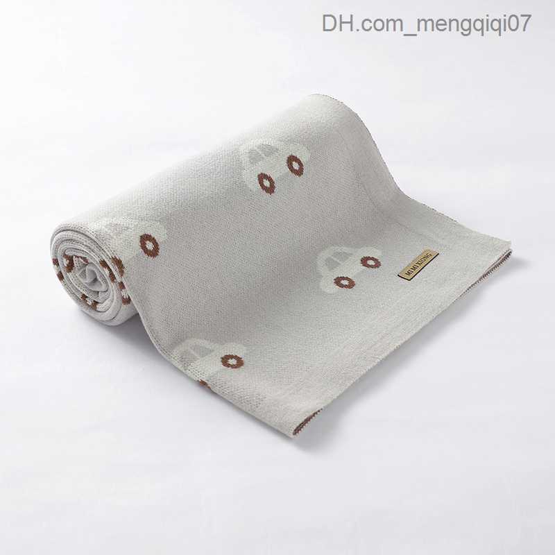 Sleeping Bags Baby Blanket Breathable Newborn Boys and Girls Swaddle Packaging Reception 100 * 80cm Baby Cotton Knitted Cart Baby Quilt Z230810