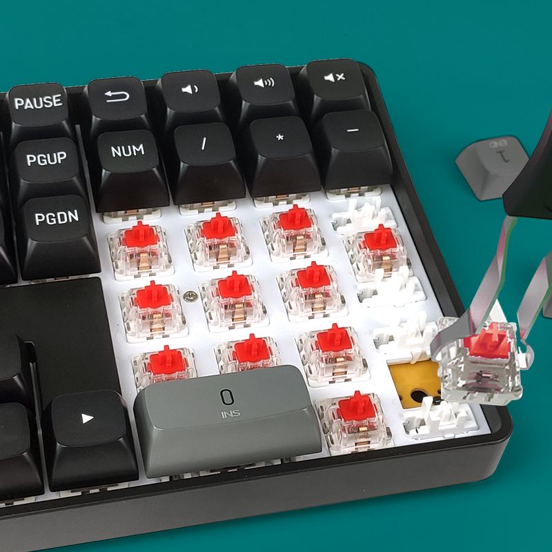 darkflash gd89 mechanical keyboard 89 keys usb type c wired and 2.4 wireless red switch keboards for pc computer and laptop