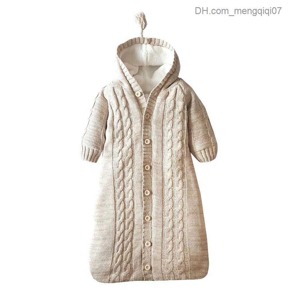 Pajamas Baby Boys and Girls Knitted Sleeping Bag Baby Sleeping Bag Z230810