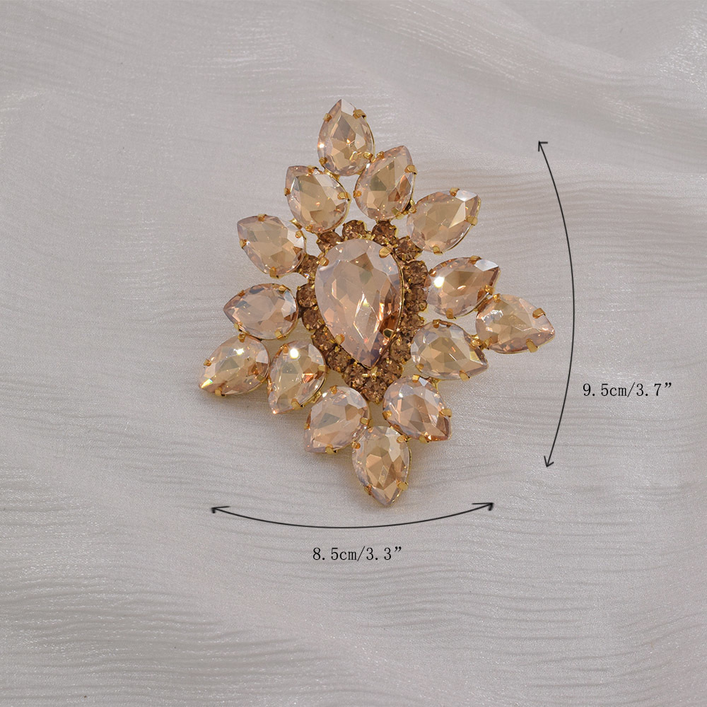 Solitaire Ring CuiEr 8.5*9.5CM Huge rings for women Big size Fashion jewelry with rhinestones glass Adjustable ring 230810