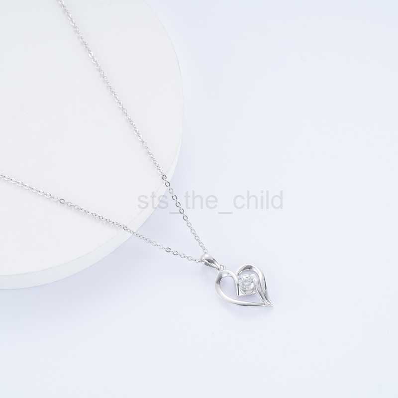 Pendant Necklaces 925 Love Shape Neckalce Anniversary Marry Me O-Chain Size 16mm Different Style Gift for Girlfriend Zirconia CZ Sterling Silver