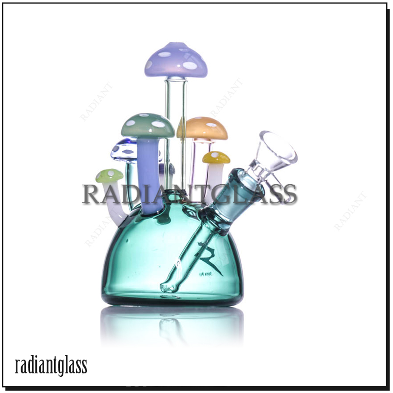 Hookahs colorful mushroom Glass Bong A ball bong Novelty Bongs waterpipe with accessories unique DESIGNER