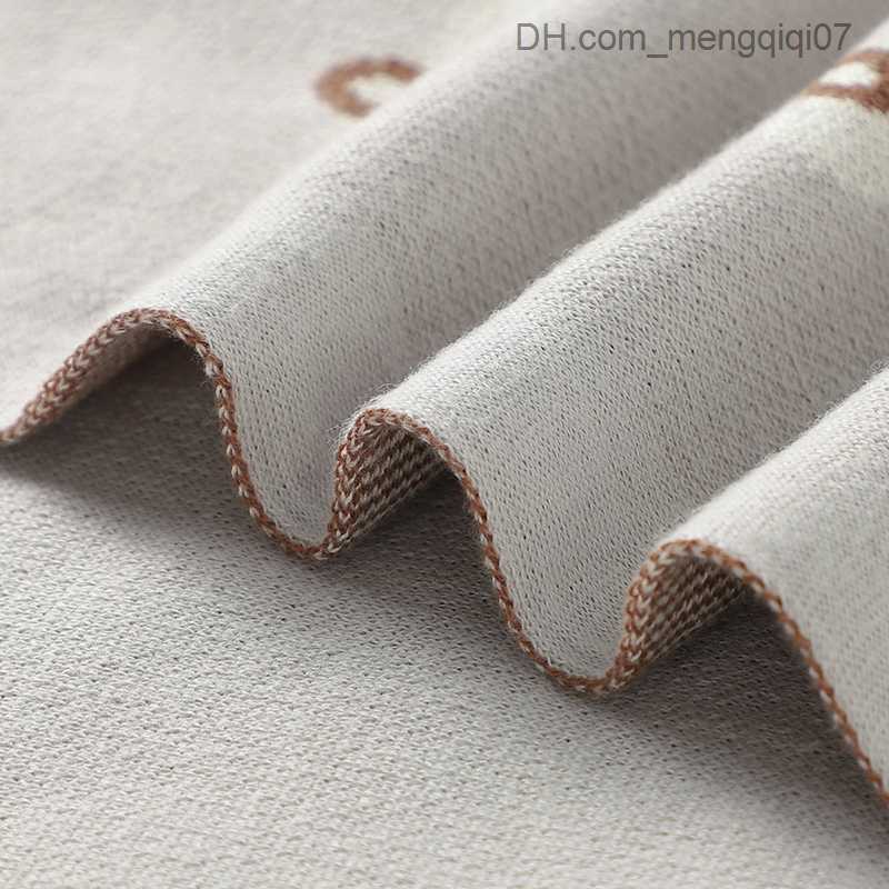 Sleeping Bags Baby Blanket Breathable Newborn Boys and Girls Swaddle Packaging Reception 100 * 80cm Baby Cotton Knitted Cart Baby Quilt Z230810