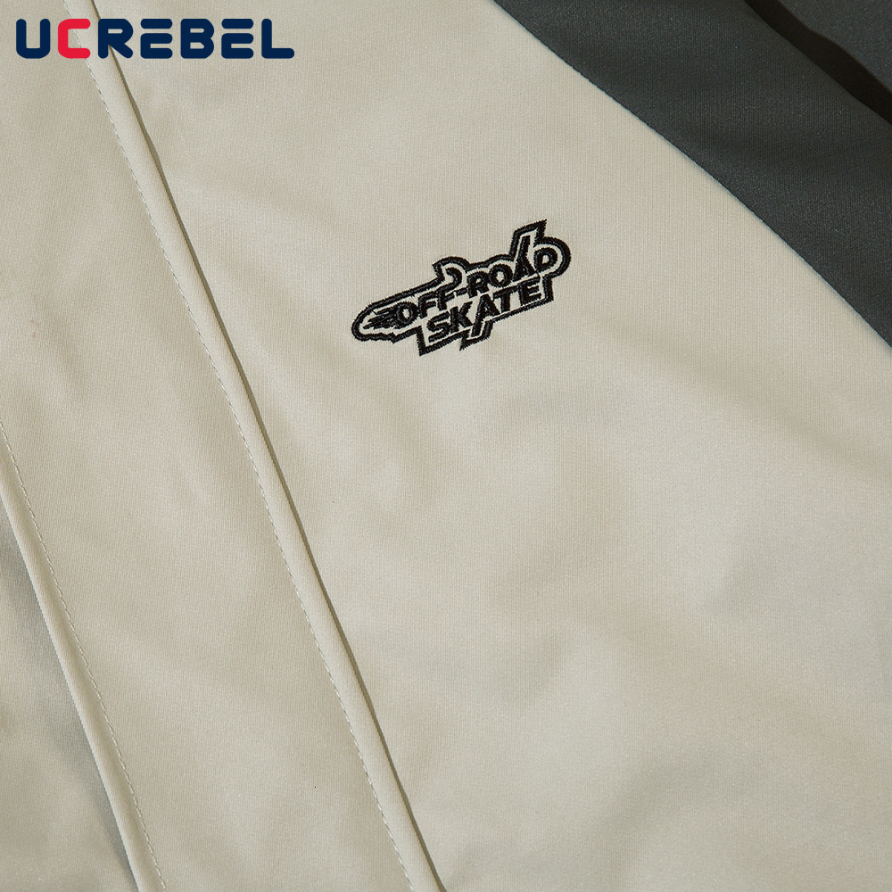 Mens Jackets Contrast Paneled Hooded Jacket Streetwear Autumn Winter Loose Casual Raglan Sleeve Zipper Outerwear Men 230809