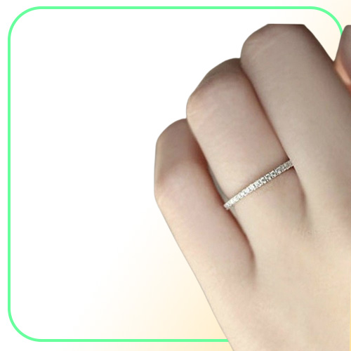 New Design Band Rings Wedding Rings Women 925 Sterling Silver Simulated Diamond Ring Jewelry