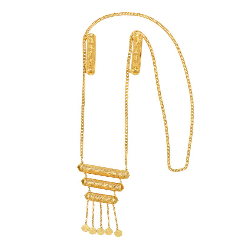 Labret Lip Piercing Jewelry Kurdish Iraqi style Shoulder Chains Golden Carved silah or weapon Ethnic Statement Body Gypsy Charms Female 230809