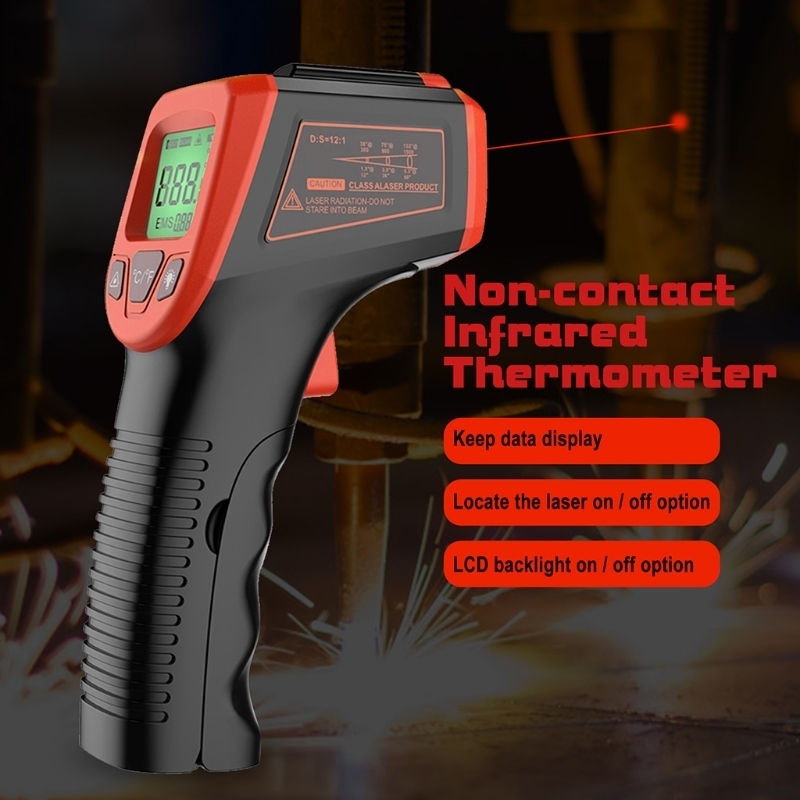 wholesale Instruments GM320S Non-Contact Industrial Infrared Thermometer IR High Temperature Gun LCD Laser-Pointer 230809