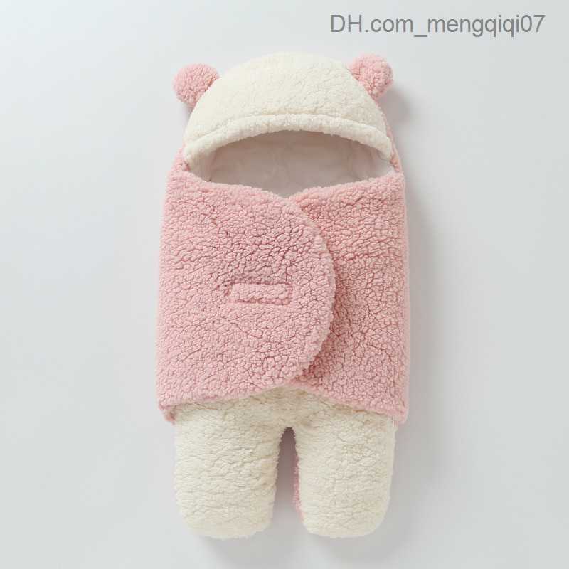 Pajamas Baby sleeping bag soft baby packaging blanket crib envelope thick wool baby sleeping bag 0-6 months old Z230811