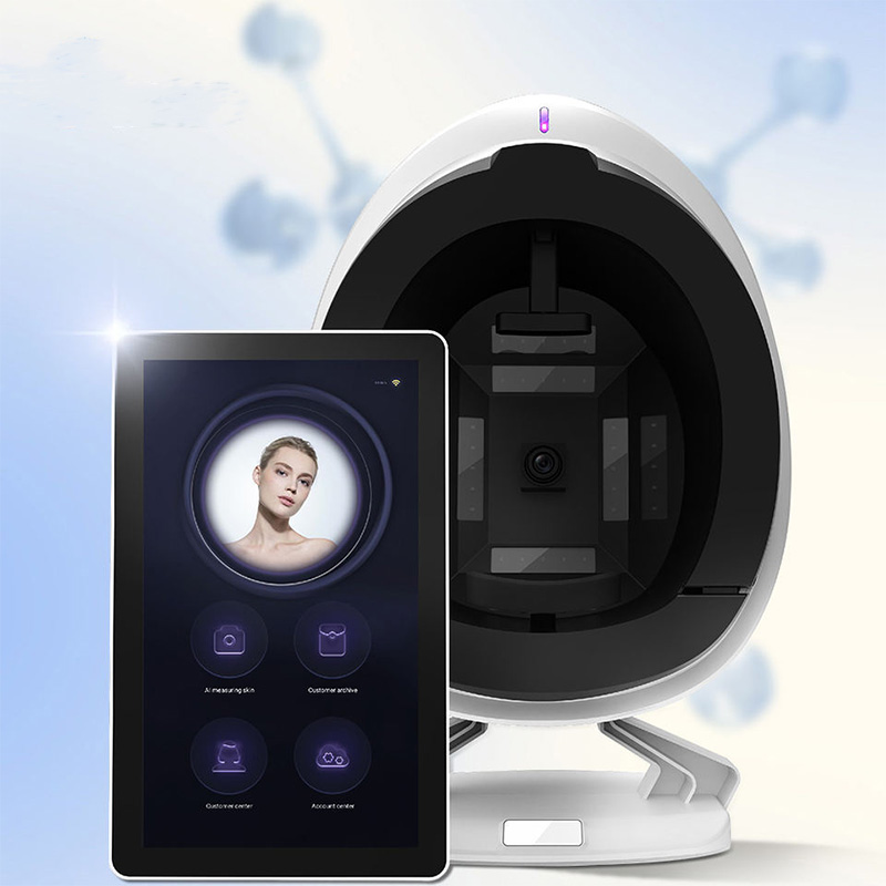 Profession 8 In 1 Facial Skin Analyzer Machine Home Use For Face Detect Skin Moisture Skin Wrinkle analysis For Beauty Salon