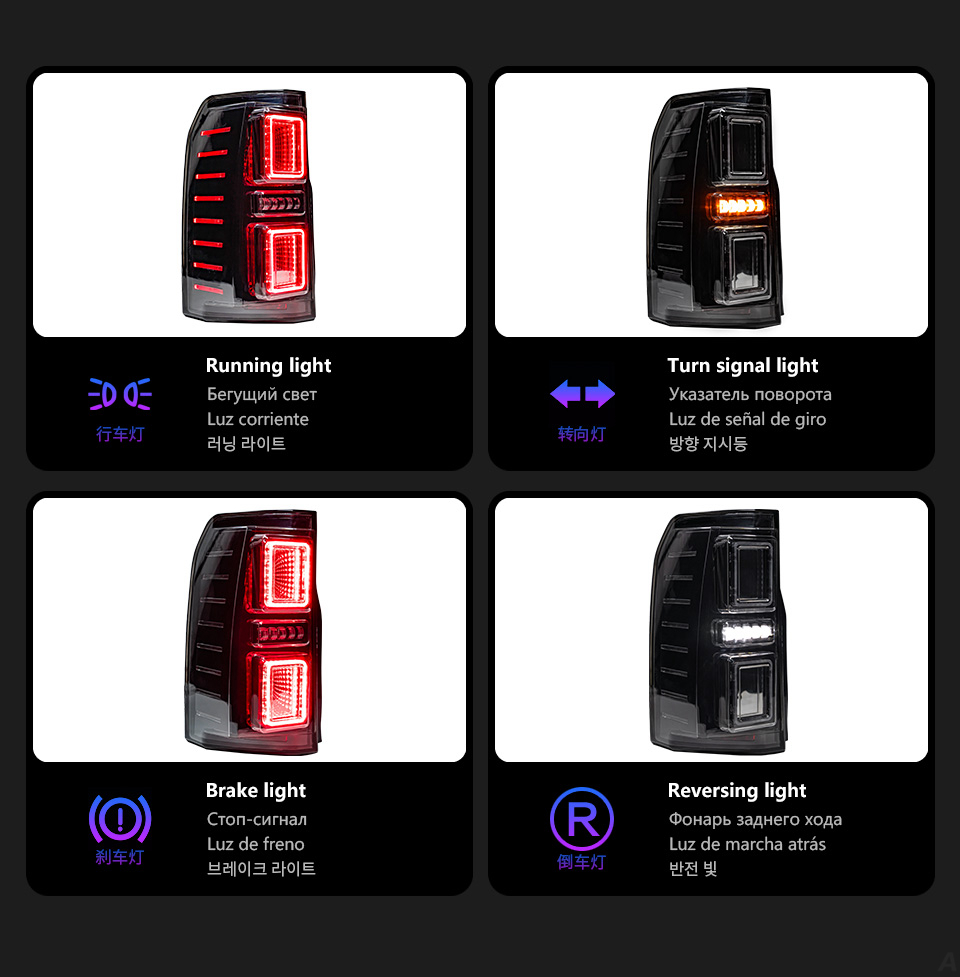 LED Tail Lamp for Discovery 4 Taillights Assembly 20 05-20 16 Discovery 3 Rear Stop DRL Animation Brake Taillight