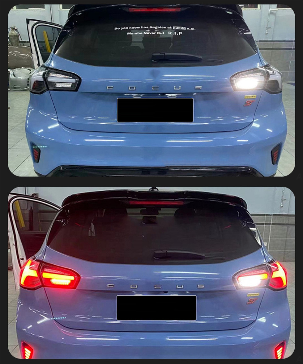LED Tail Lamp For Ford Focus Tail Lights 20 19-2023 Focus Hatchback LED DRL Signal Lights Brake Reverse Taillights