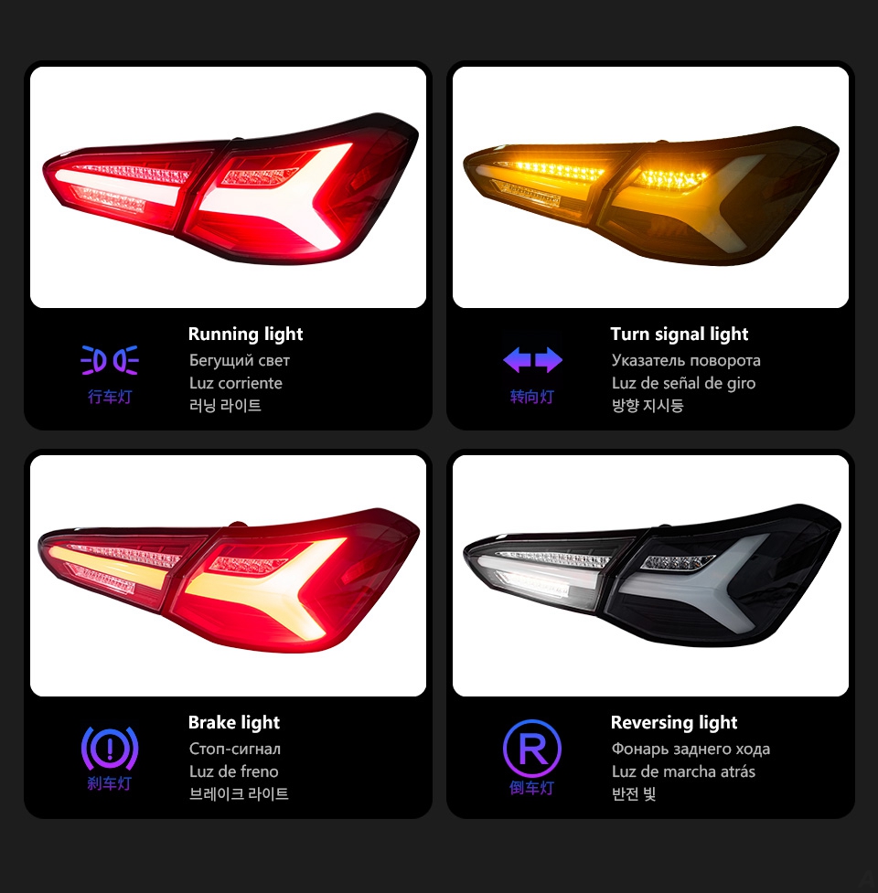LED Tail Lamp For Ford Focus Tail Lights 20 19-2023 Focus Hatchback LED DRL Signal Lights Brake Reverse Taillights