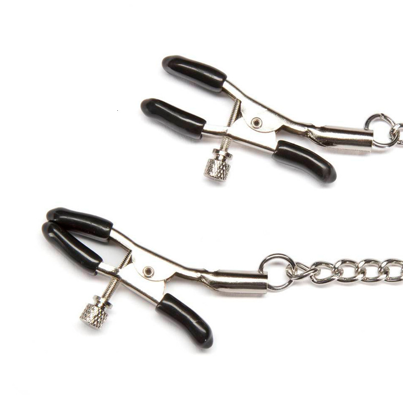 Bondage Women Metal Nipple Clamps Fetish Erect Boob Clit Enlarged Clitoris Pincher Breast Bdsm Restraint Adult Games 230811