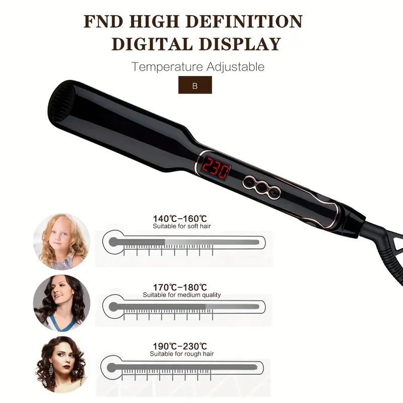 Professional Hair Curler for Home and Travel - Perfect for Women and Men - Easy to Use and Convenient