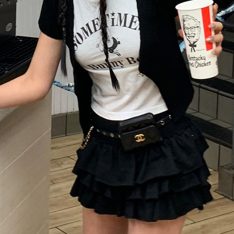 Skirts Summer Sexy Girl Miniskirt Women Fashion Fluffy Short Skirt Korean Harajuku Versatile High Waisted A-line Pleated Skirt 230811