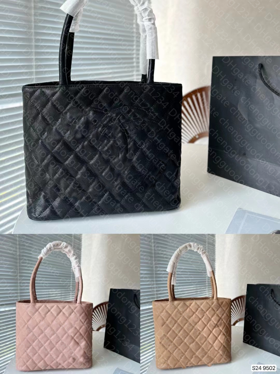 Tote Bag beach bags brand designer handbags women totes Embroidered Women's Large Capacity Women's Diamond Lattice Shoulder Bag