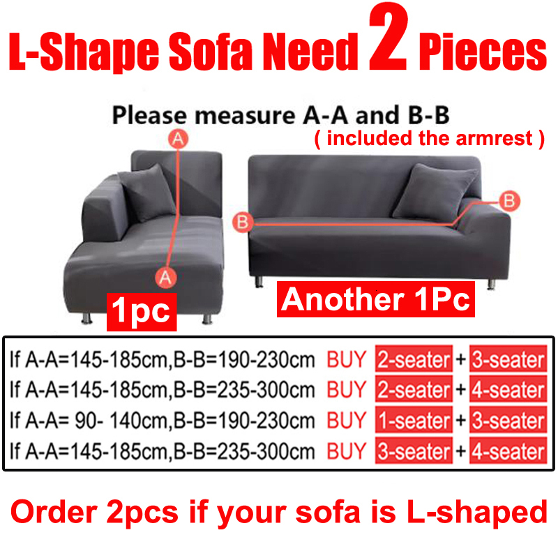 Chair Covers Waterproof Sofa Cover 1 2 3 4 Seater for Living Room Elastic Solid L Shaped Corner Couch Armchair 230810