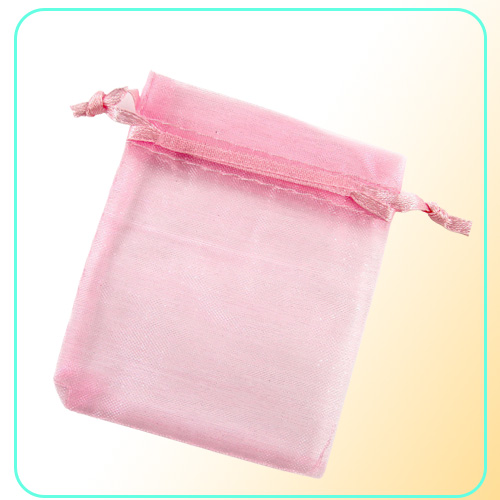 500pcs Eyelash Organza Drawstring Pouches Jewelry Party Wedding Favor Gift Bags 7 x 9 cm28 x 35 inches