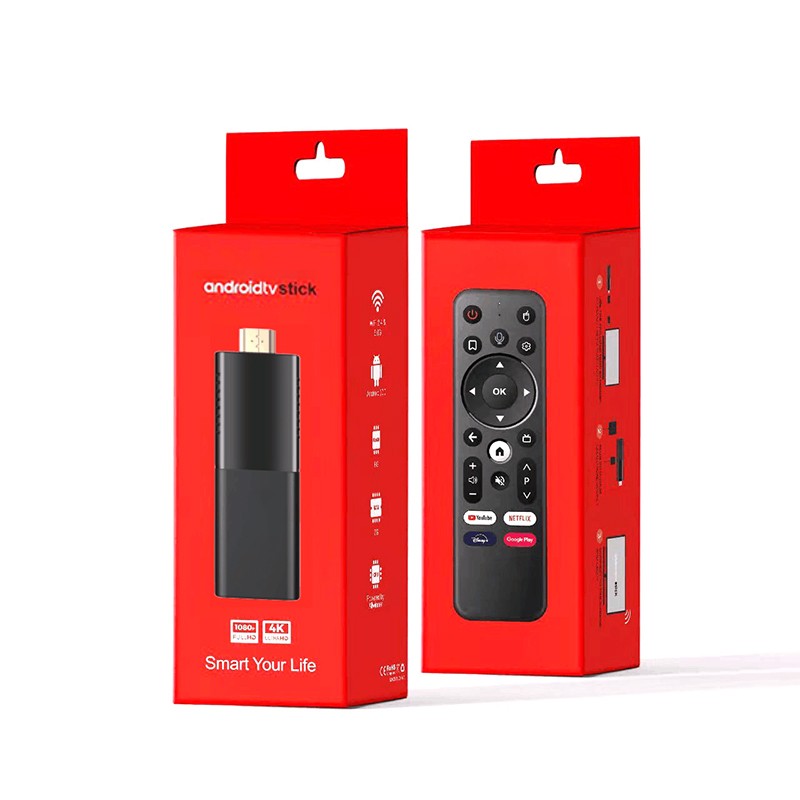 TV Stick Android 10.0 TV Box Wifi 4K HDR Android TV Dongle Quad Core 64 bit 4K HDR Model QXH313 TVD