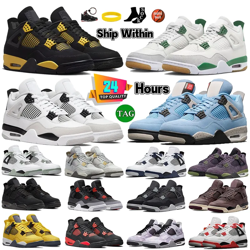 Basketball Shoes For Men Women OG Black Cat Military Pine Green Thunder University Blue Infrared White Oreo Bred Sport Sneakers Outdoor Shoe