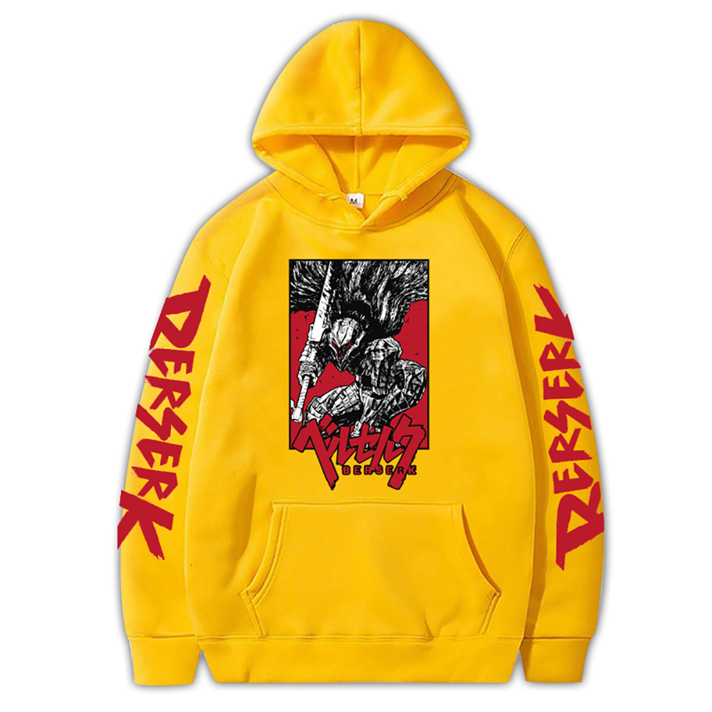 Men's Hoodies Sweatshirts Japanese Anime Hoodie Fashion Hoodies Retro Manga Berserk Long Sleeve Pullovers Vintage Tops Casual Harajuku Y2k Men�