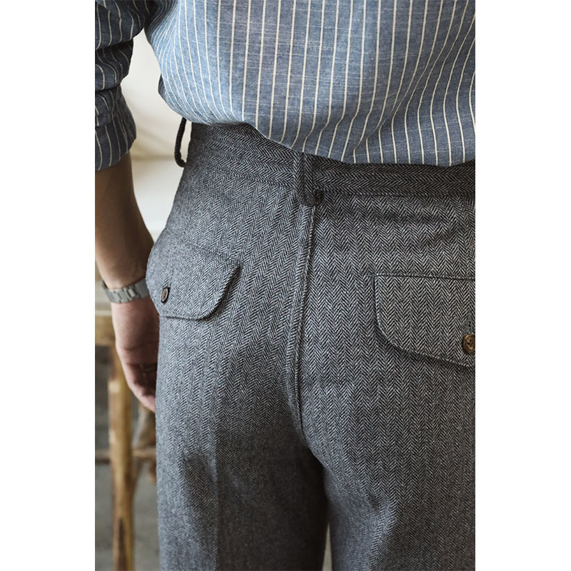 Men's Jeans CK 0009 High Quality Super Warm Mens Vintage Casual Style 400 Gsm 75 Wool Gurkha Pants 230810