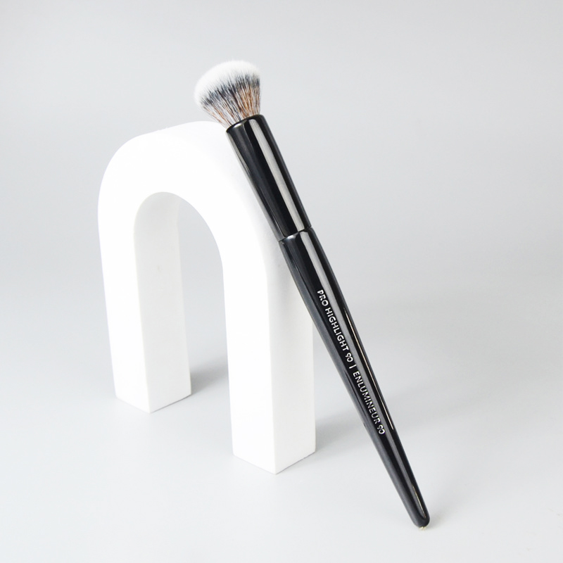 BLACK Highlight Makeup Brush No 90 - Round Soft Synthetic Hair Powder Blush Highlighting Cosmetic Brush z250527TH5H