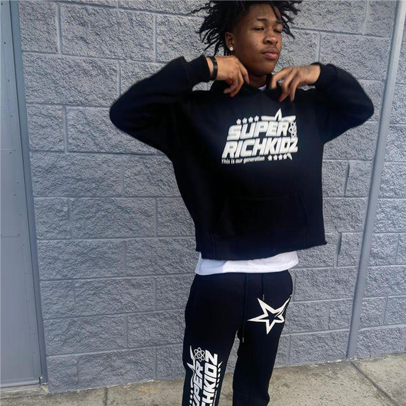 Mens Hoodies Sweatshirts Zip Hoodie Stars Print goth Punk Sweatshirt hoodies Sport Coat Pullover Gothic Long Sleeve Oversized hoodie Y2k jacket emo 23