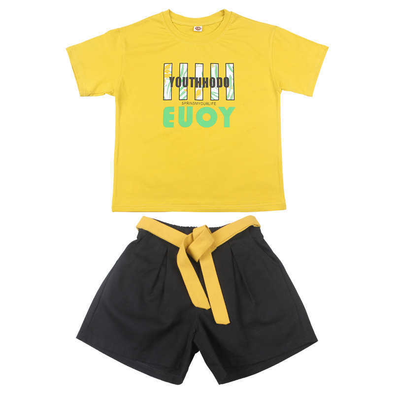 Family Matching Outfits Summer Family Matching Clothes Holiday Beach Mother Daughter Father Son Cotton T-shirt Shorts Family Look Couple Outfit R23081